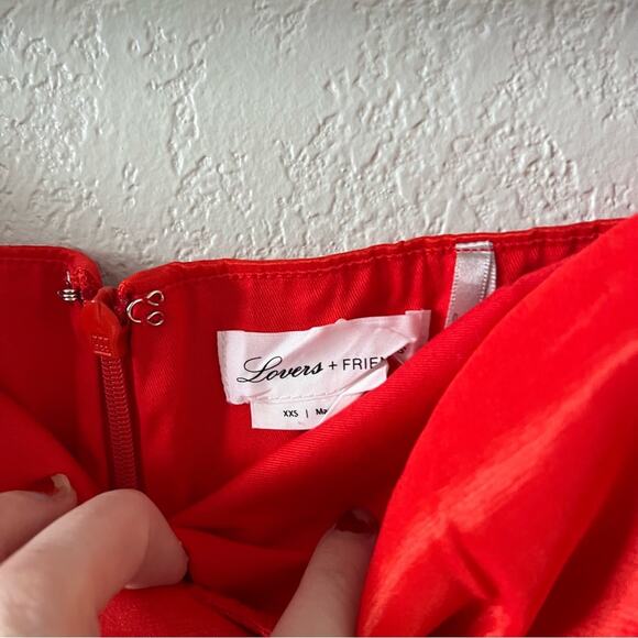 Lovers + Friends Aylah Mini Dress in Red Orange - Picture 5 of 8